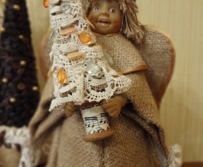 Рождественский ангел из старой куклы — мастер-класс